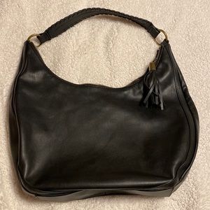 Signature leather hobo bag